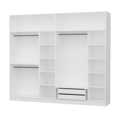 Ντουλάπα 270x235x52 εκ Λευκό 506MNR2862