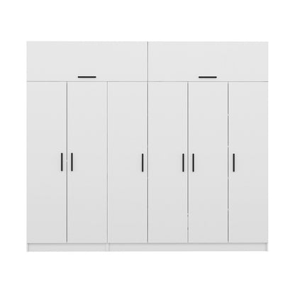 Ντουλάπα 270x255x52 εκ Λευκό 506MNR2863