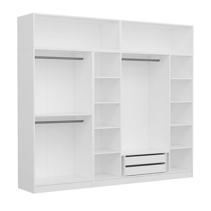 Ντουλάπα 270x255x52 εκ Λευκό 506MNR2863