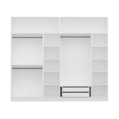 Ντουλάπα 270x255x52 εκ Λευκό 506MNR2863