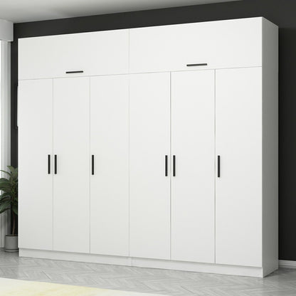 Ντουλάπα 270x235x52 εκ Λευκό 506MNR2864