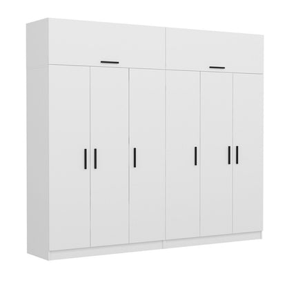 Ντουλάπα 270x235x52 εκ Λευκό 506MNR2864