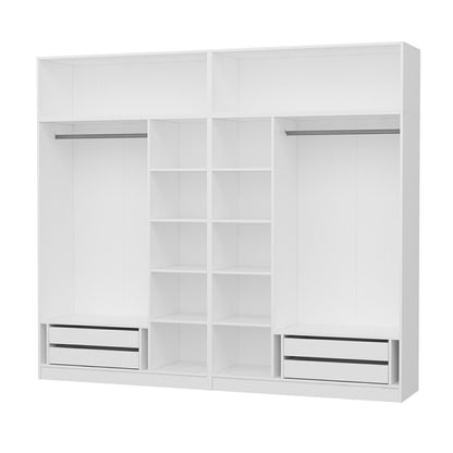 Ντουλάπα 270x235x52 εκ Λευκό 506MNR2864