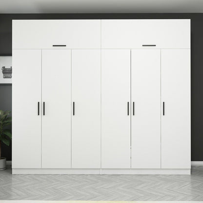 Ντουλάπα 270x255x52 εκ Λευκό 506MNR2865