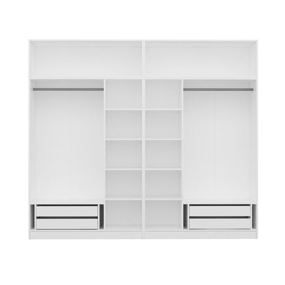 Ντουλάπα 270x255x52 εκ Λευκό 506MNR2865
