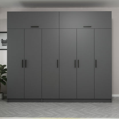 Ντουλάπα 270x235x52 εκ Ανθρακί 506MNR2877