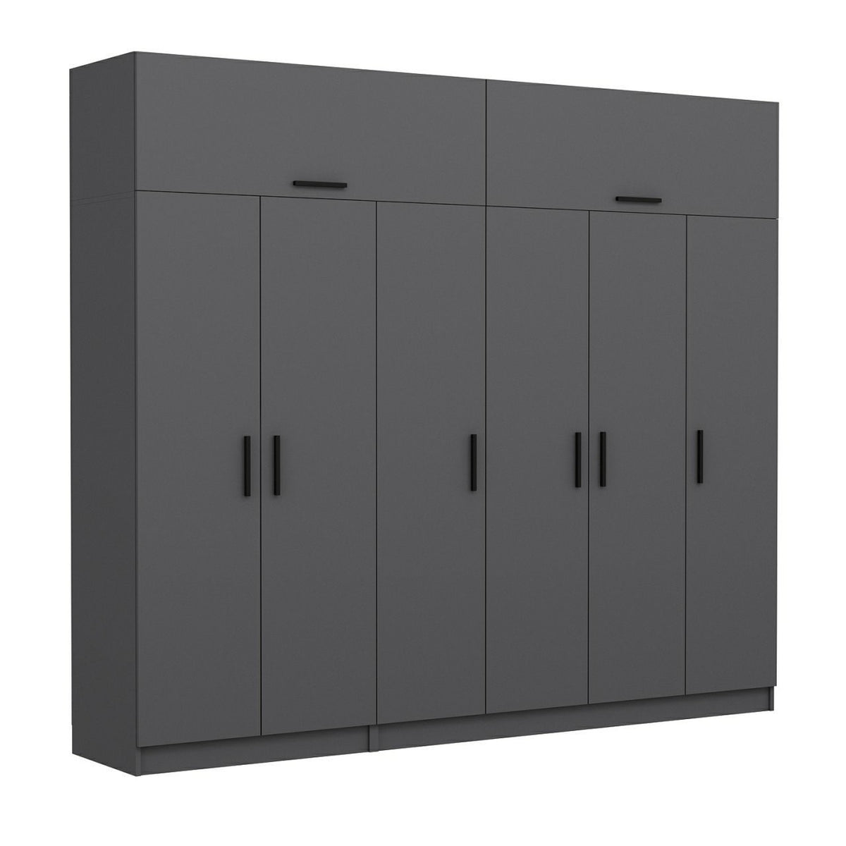Ντουλάπα 270x255x52 εκ Ανθρακί 506MNR2878