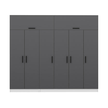 Ντουλάπα 270x235x52 εκ Ανθρακί 506MNR2881