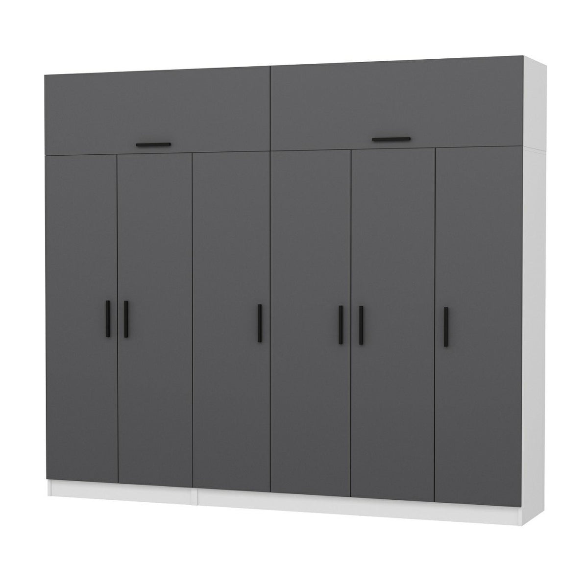 Ντουλάπα 270x235x52 εκ Ανθρακί 506MNR2881