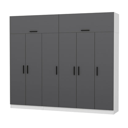 Ντουλάπα 270x235x52 εκ Ανθρακί 506MNR2881