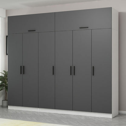Ντουλάπα 270x255x52 εκ Ανθρακί 506MNR2882