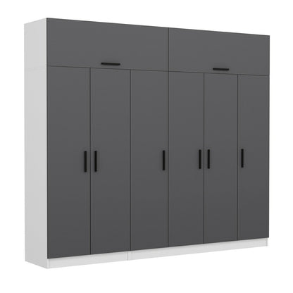 Ντουλάπα 270x255x52 εκ Ανθρακί 506MNR2882