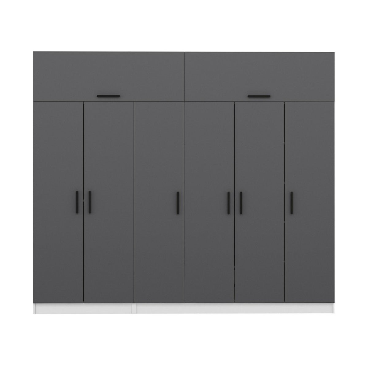Ντουλάπα 270x255x52 εκ Ανθρακί 506MNR2882