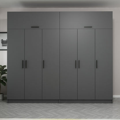 Ντουλάπα 270x235x52 εκ Ανθρακί 506MNR2883