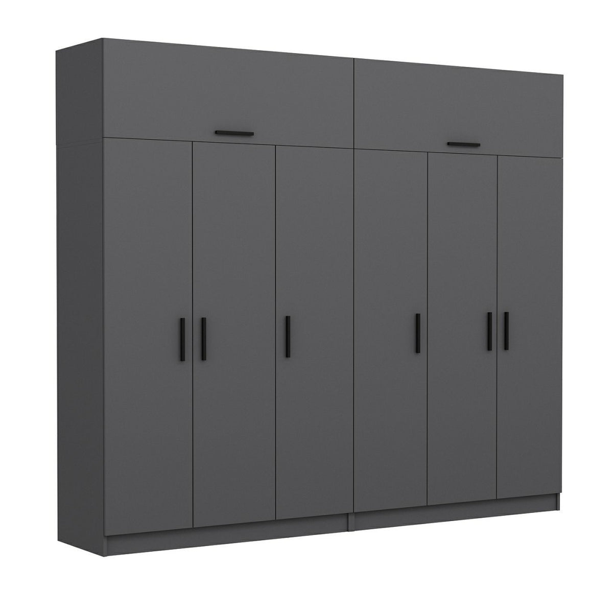Ντουλάπα 270x235x52 εκ Ανθρακί 506MNR2883