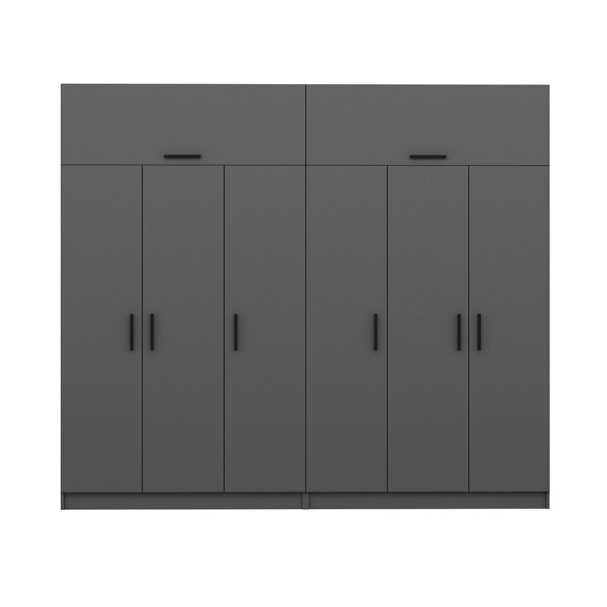 Ντουλάπα 270x235x52 εκ Ανθρακί 506MNR2883