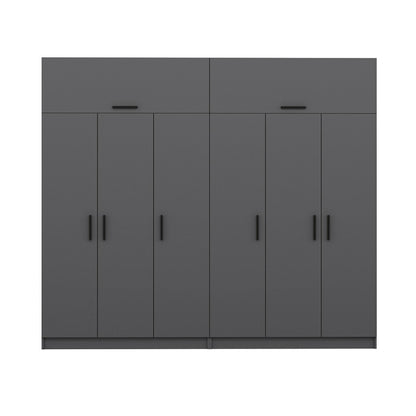 Ντουλάπα 270x235x52 εκ Ανθρακί 506MNR2883