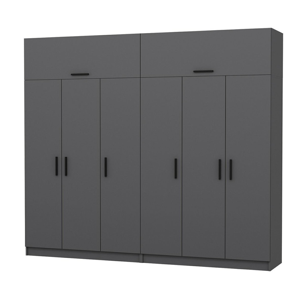 Ντουλάπα 270x235x52 εκ Ανθρακί 506MNR2883