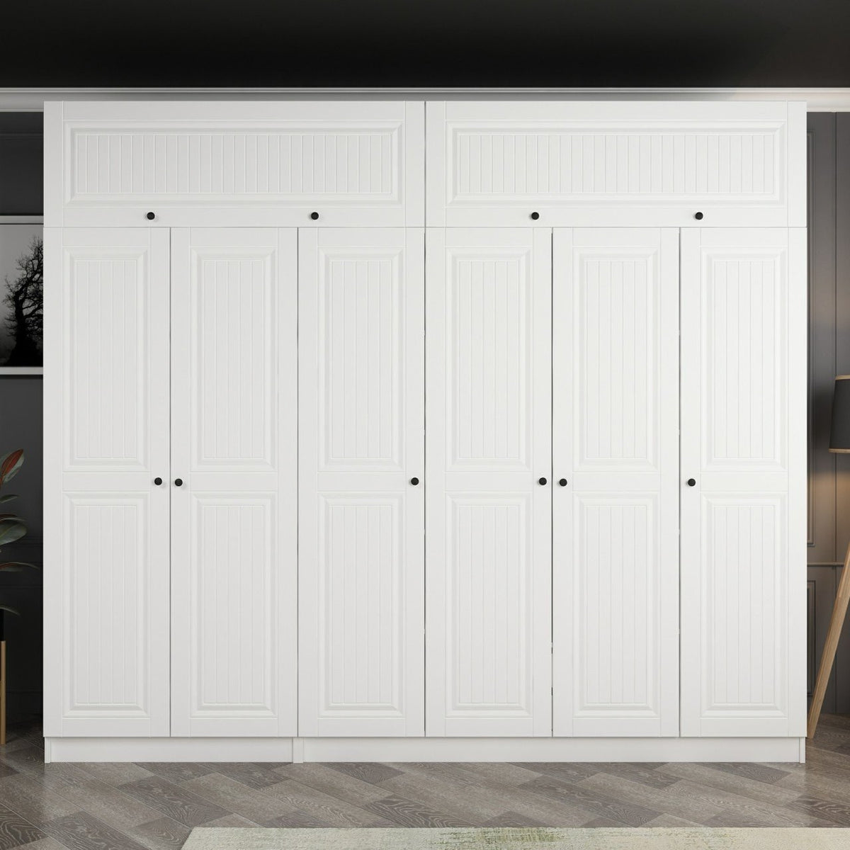 Ντουλάπα 270x235x52 εκ Λευκό 506MNR2889