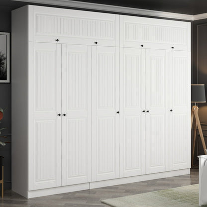 Ντουλάπα 270x235x52 εκ Λευκό 506MNR2889