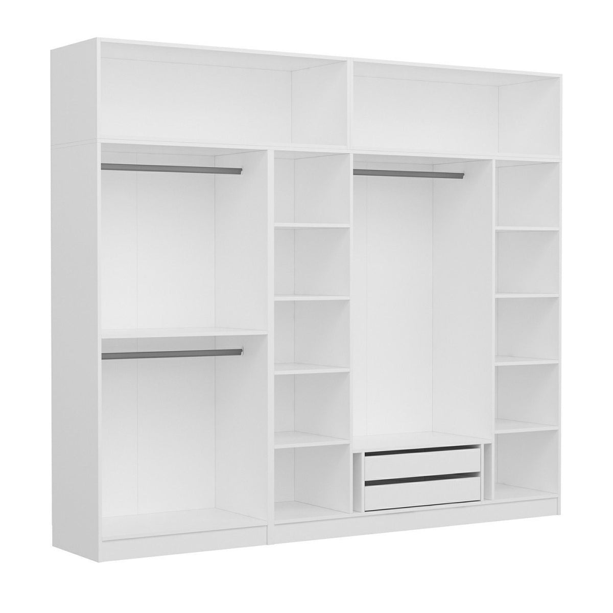 Ντουλάπα 270x235x52 εκ Λευκό 506MNR2889