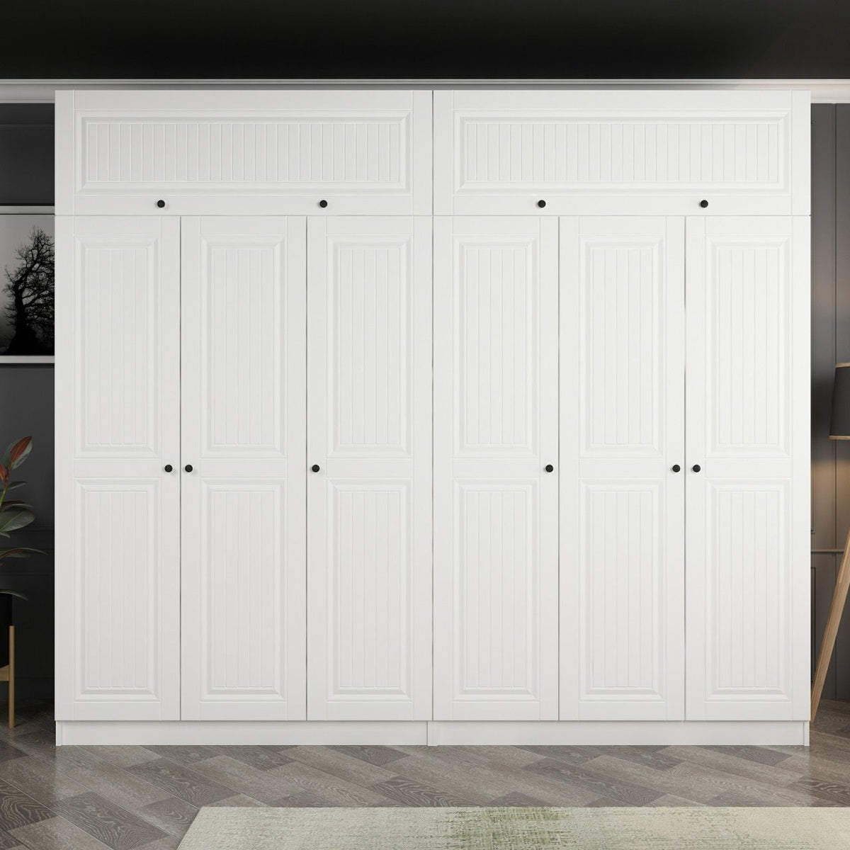 Ντουλάπα 270x235x52 εκ Λευκό 506MNR2891
