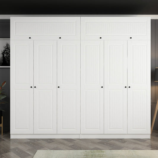 Ντουλάπα 270x255x52 εκ Λευκό 506MNR2892