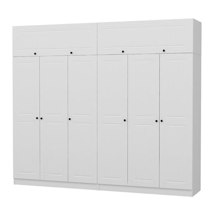 Ντουλάπα 270x255x52 εκ Λευκό 506MNR2892