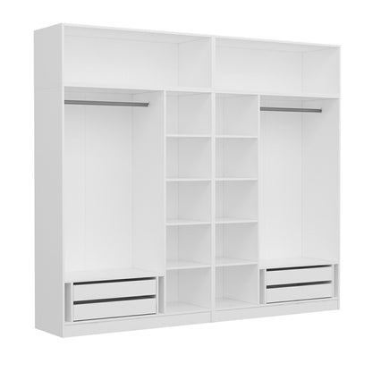 Ντουλάπα 270x255x52 εκ Λευκό 506MNR2892