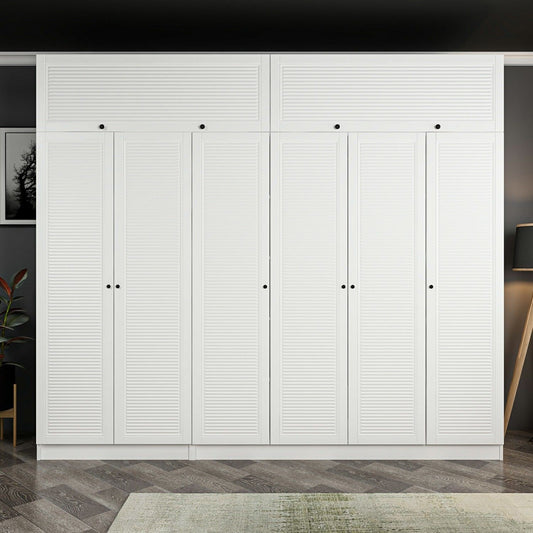 Ντουλάπα 270x210x52 εκ Λευκό 506MNR2903