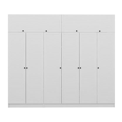 Ντουλάπα 270x210x52 εκ Λευκό 506MNR2903