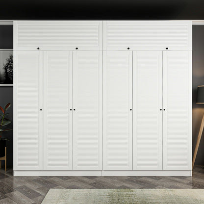 Ντουλάπα 270x210x52 εκ Λευκό 506MNR2905
