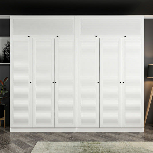 Ντουλάπα 270x210x52 εκ Λευκό 506MNR2905