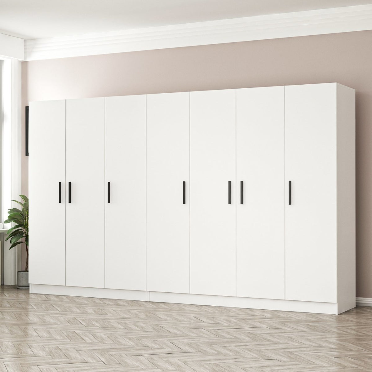 Ντουλάπα 315x210x52 εκ Λευκό 506MNR2926