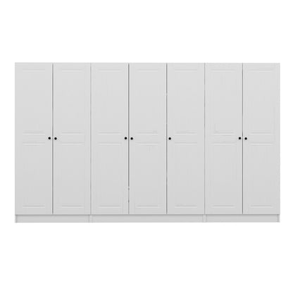 Ντουλάπα 315x210x52 εκ Λευκό 506MNR2948
