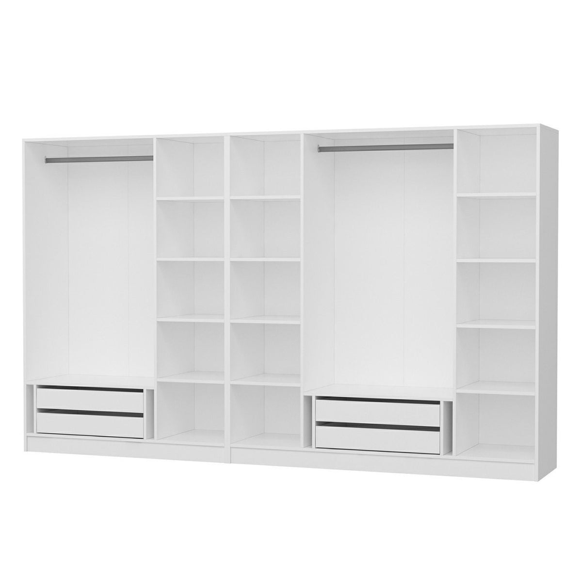 Ντουλάπα 315x190x52 εκ Λευκό 506MNR2949