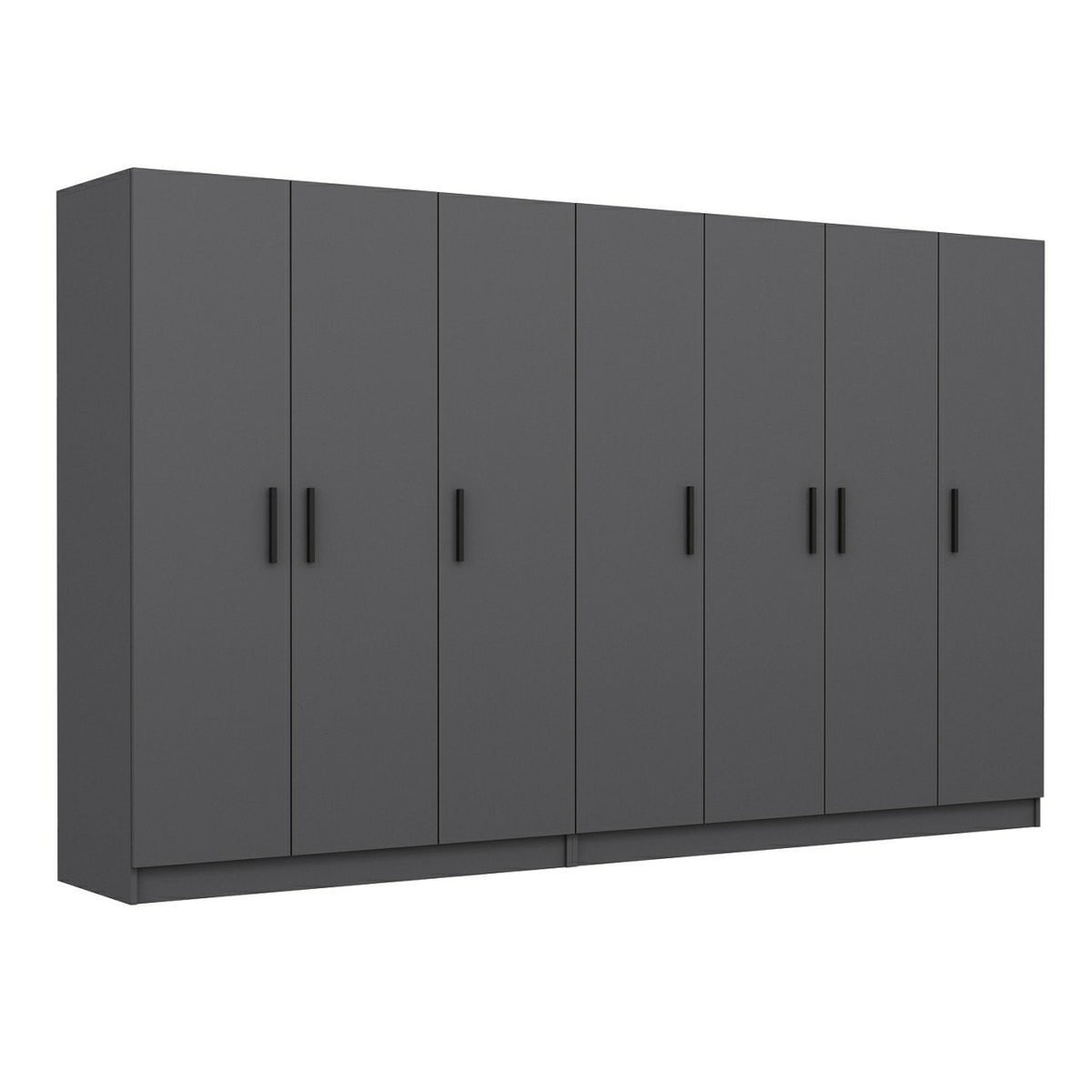 Ντουλάπα 315x210x52 εκ Ανθρακί 506MNR2968