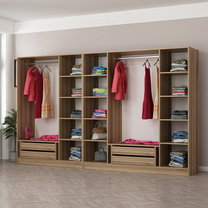 Ντουλάπα 315x190x52 εκ Dore 506MNR3108