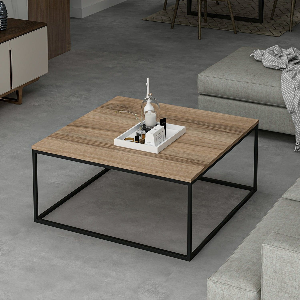 Τραπεζάκι Σαλονιού Dore 90 x 90 x 42 εκ GR506MNR3424