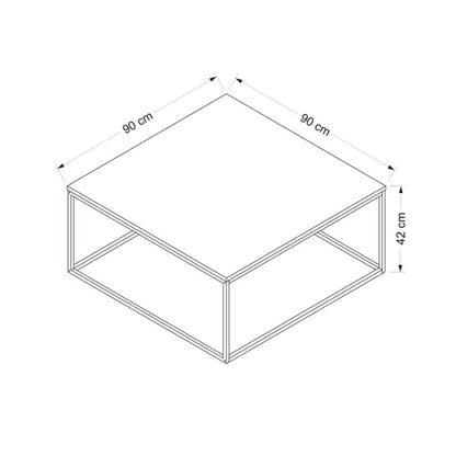 Τραπεζάκι Σαλονιού Dore 90 x 90 x 42 εκ GR506MNR3424