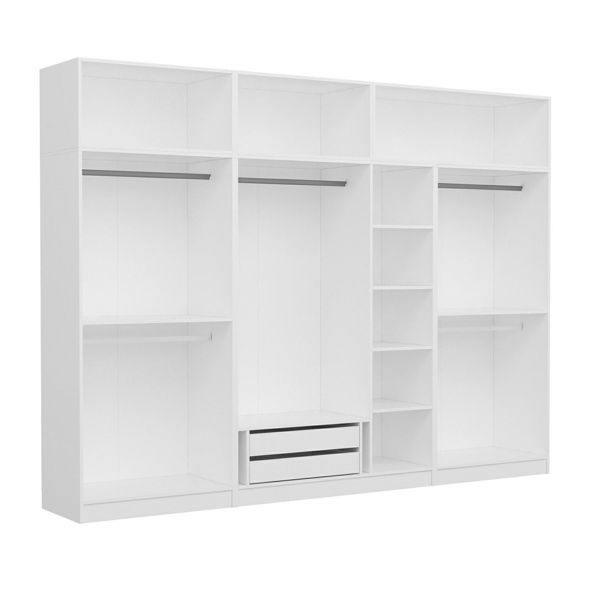 Ντουλάπα 315x255x52 εκ Λευκό 506MNR3504