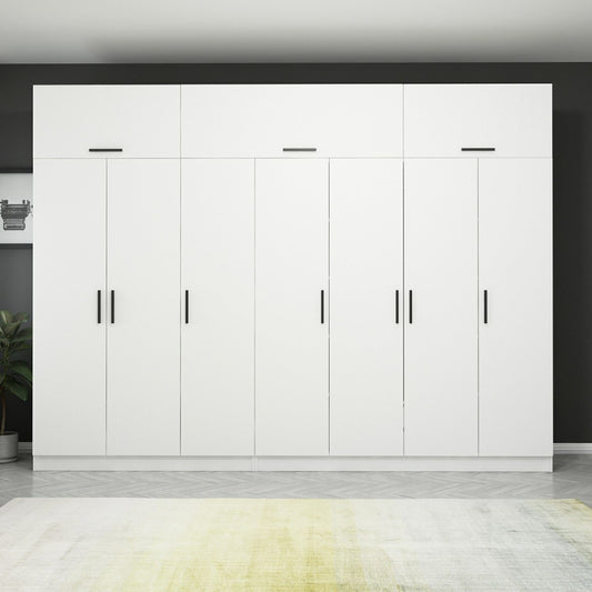 Ντουλάπα 315x235x52 εκ Λευκό 506MNR3505