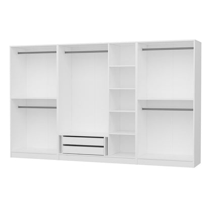 Ντουλάπα 315x190x52 εκ Λευκό 506MNR3521