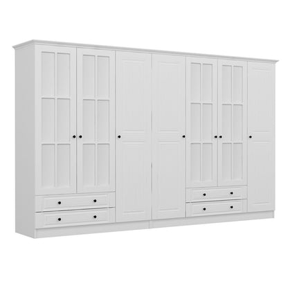 Ντουλάπα 315x210x52 εκ Λευκό 506MNR3524