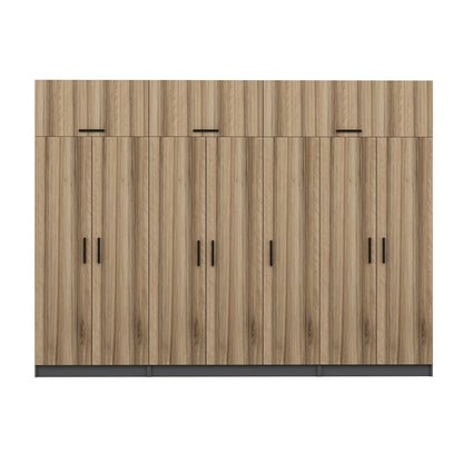 Ντουλάπα 315x235x52 εκ Walnut Anthracite 506MNR3545