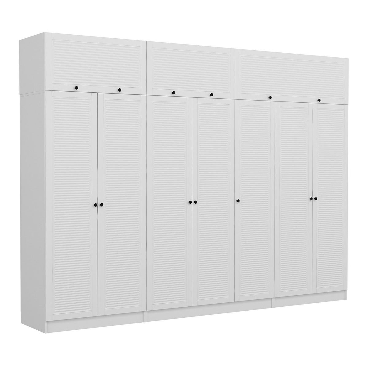 Ντουλάπα 315x255x52 εκ Λευκό 506MNR3598