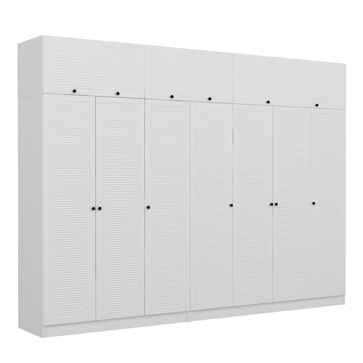 Ντουλάπα 315x255x52 εκ Λευκό 506MNR3600
