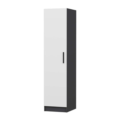 Ντουλάπα 45x210x52 εκ White Anthracite 506MNR3606