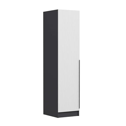 Ντουλάπα 45x210x52 εκ White Anthracite 506MNR3608