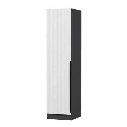 Ντουλάπα 45x210x52 εκ White Anthracite 506MNR3608